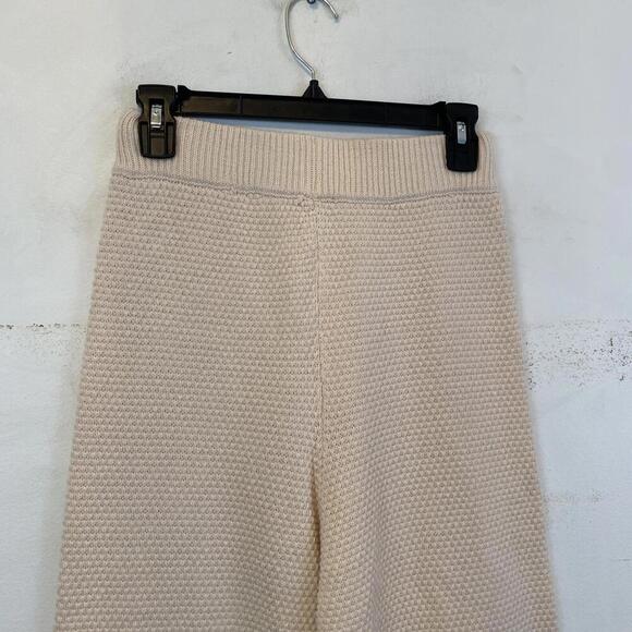 SINCERELY JULES cream knit wide leg pants sz M - Picture 2 of 5